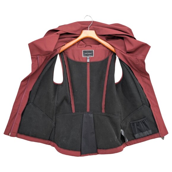 Noel Asmar Equestrian Riding Vest Womens Brick Red Hooded Full Zip Size XS - Picture 4 of 14